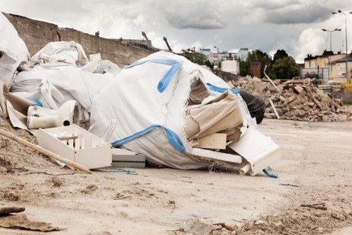 Skip Hire Hackbridge team assisting a client