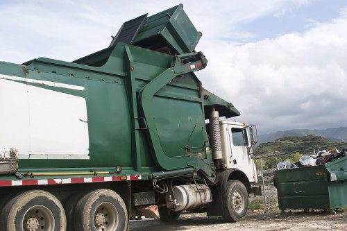 Recycling construction materials at a local facility