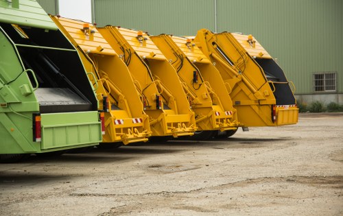 Recycling process of waste from skips