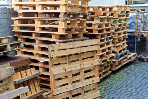 Professional waste disposal service handling construction debris